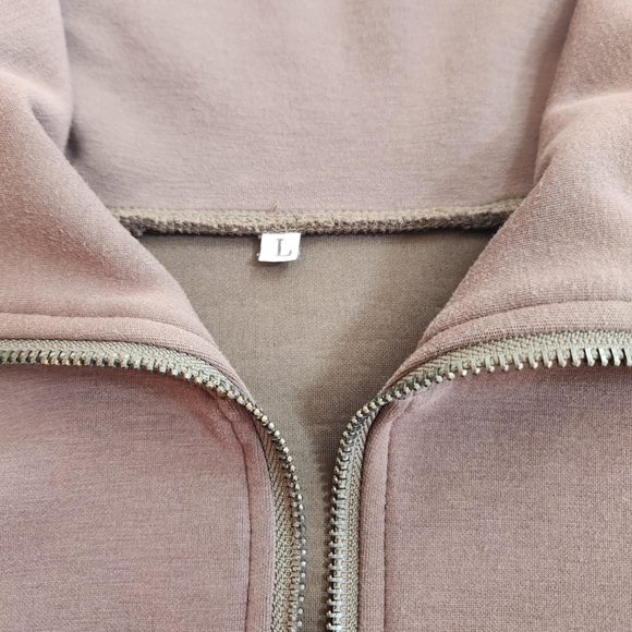 2 Piece Sweatshirt & Sweatpant Matching Set- Olive Size L - Picture 5 of 9